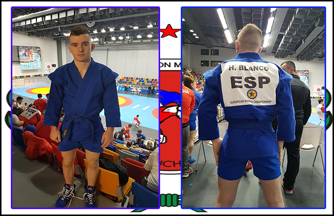 Héctor 5º en el Europeo Sambo