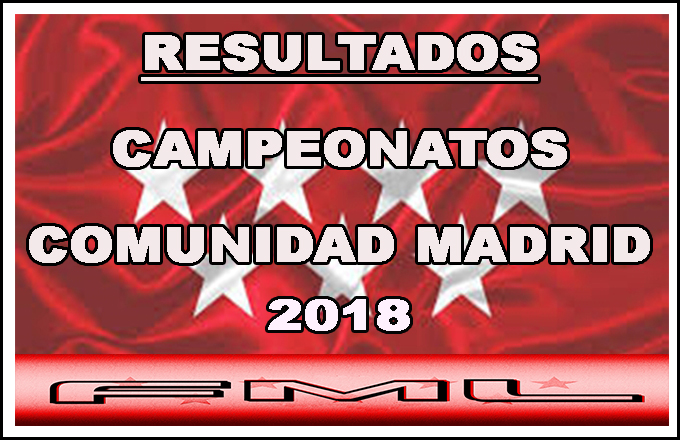 Resultados Ctos. Madrid 2018