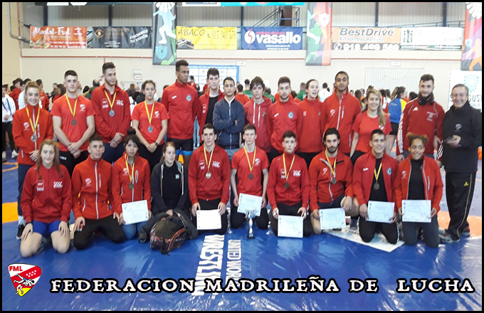 17 Medallas Cto. España SUB233 de Luchas Olímpicas