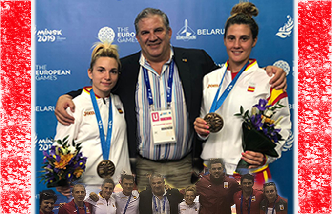 Yaiza e Irene Bronce en Minsk