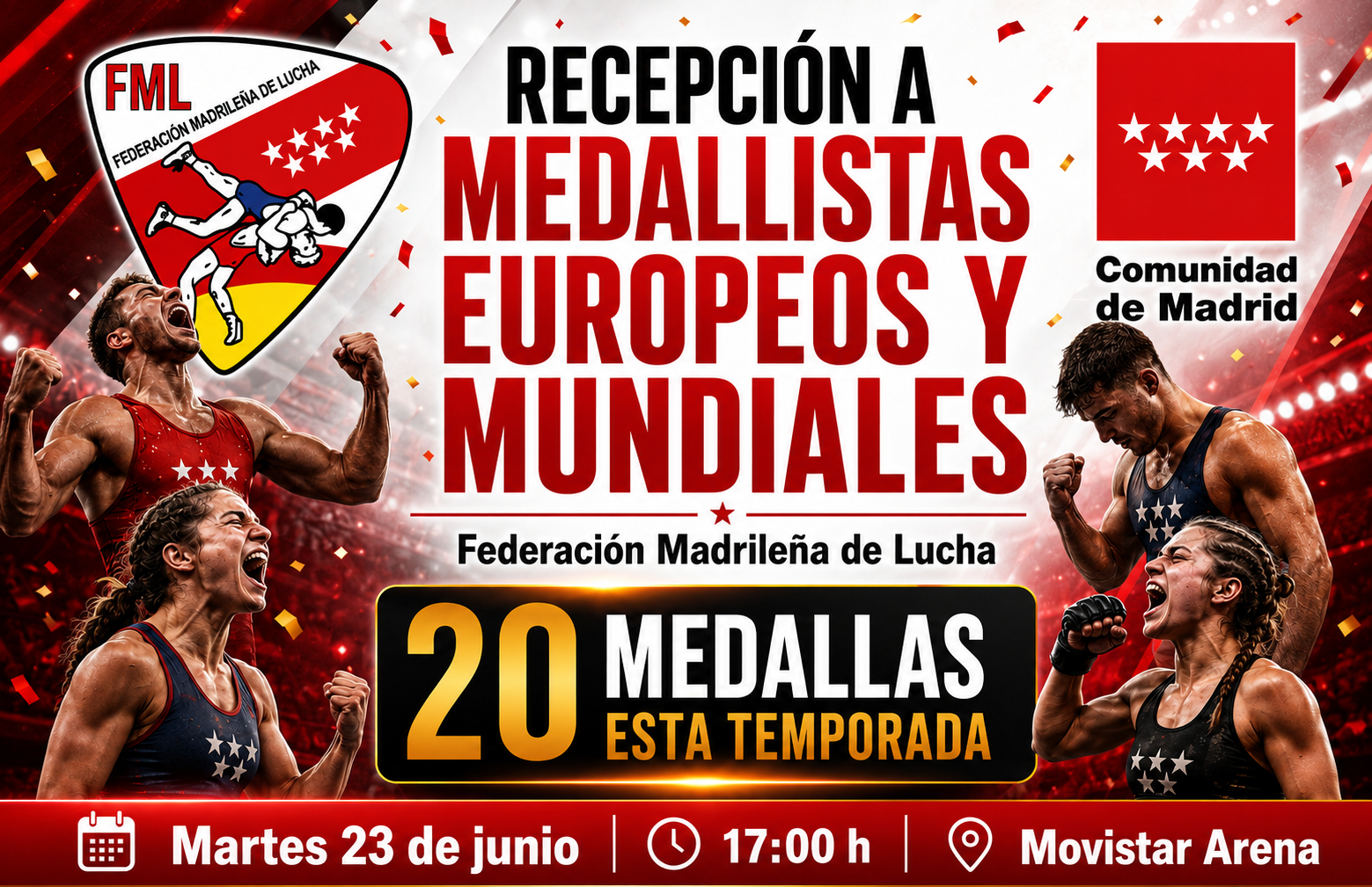 Recepción Medallistas - Comunidad de Madrid