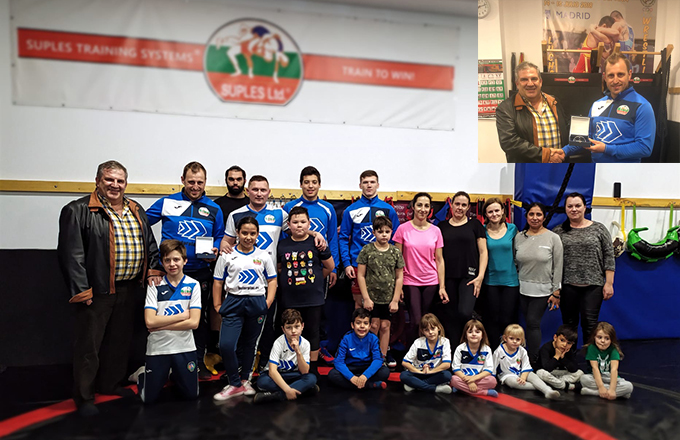 El Presidente visita el Club de Lucha Móstoles 