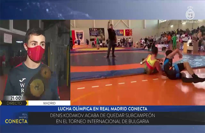 Denís Kodakov entrevistado en Real Madrid TV