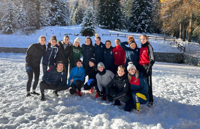 Cinco madrileñas concentradas en Gressoney