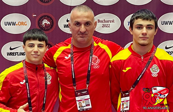 Denis y Unai en Bucarest