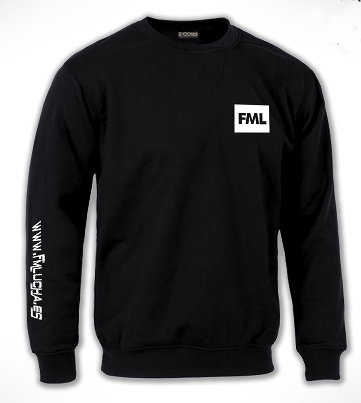 2020 BF Sudadera Cuello Redondo Negra FML
