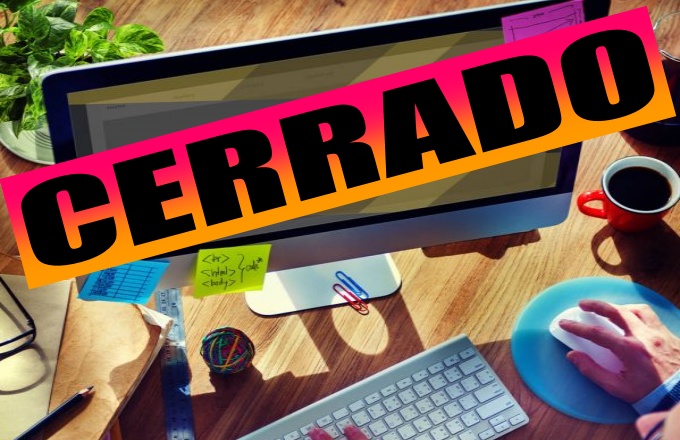 Cerrado por mantenimiento informático